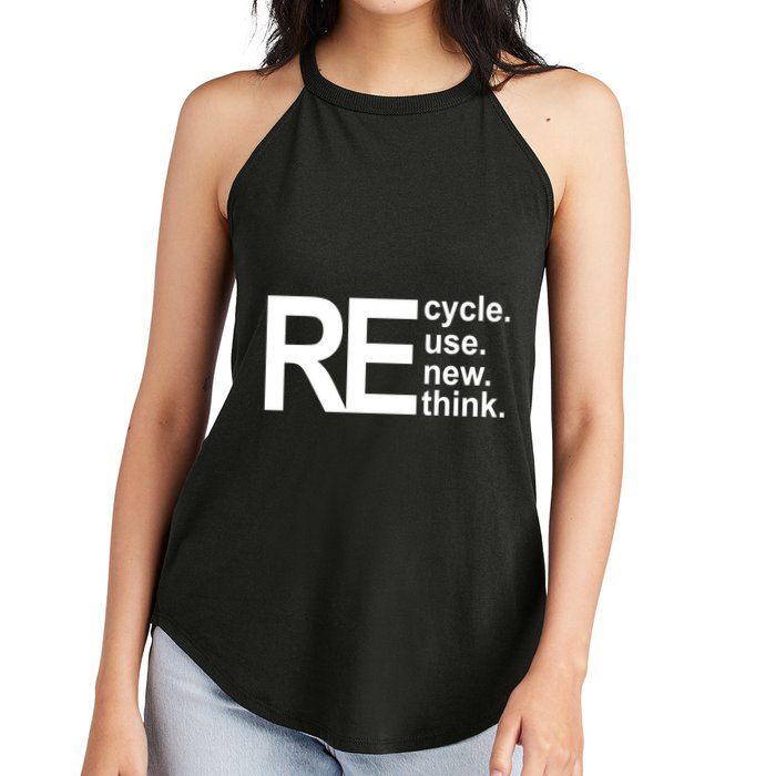 Recycle Recycle Reuse Renew Rethink Women's Perfect Tri Rocker Tank