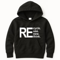 Recycle Recycle Reuse Renew Rethink Kids Hoodie