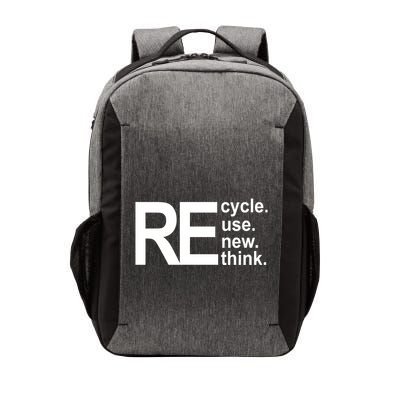 Recycle Recycle Reuse Renew Rethink Vector Backpack