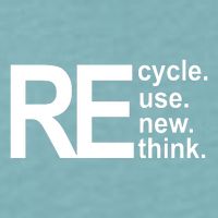 Recycle Recycle Reuse Renew Rethink Sueded Cloud Jersey T-Shirt