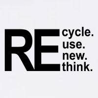 Recycle Recycle Reuse Renew Rethink Garment-Dyed Sweatshirt