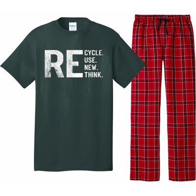 Recycle Reuse Renew Rethink Earth Day 22 April Crisis Environmental Activism Pajama Set