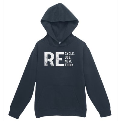 Recycle Reuse Renew Rethink Earth Day 22 April Crisis Environmental Activism Urban Pullover Hoodie