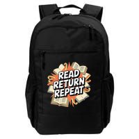 Read Return Repeat Library Book Lovers Daily Commute Backpack