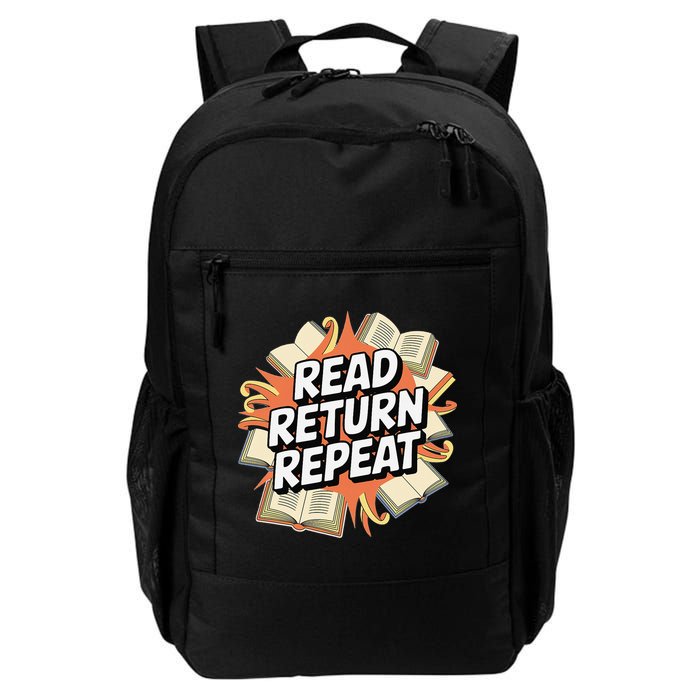 Read Return Repeat Library Book Lovers Daily Commute Backpack