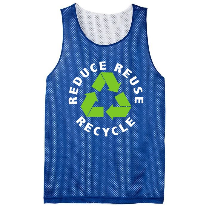 Reduce Reuse Recycle Happy Earth Day Save Earth Funny Gift Mesh Reversible Basketball Jersey Tank