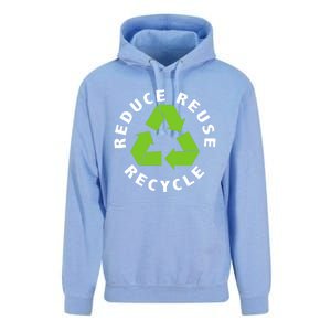 Reduce Reuse Recycle Happy Earth Day Save Earth Funny Gift Unisex Surf Hoodie