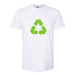 Reduce Reuse Recycle Happy Earth Day Save Earth Funny Gift Softstyle CVC T-Shirt