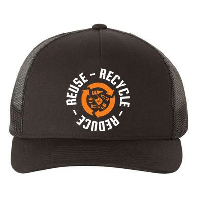 Recycle Reduce Reuse Yupoong Adult 5-Panel Trucker Hat