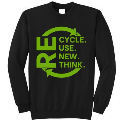 Recycle Reuse Renew Rethink Crisis Environmental Activism Sweatshirt