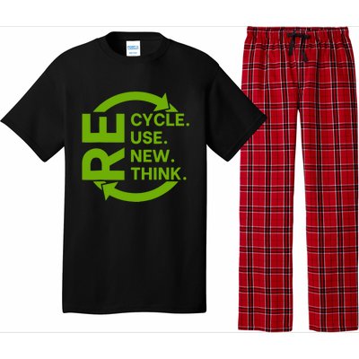 Recycle Reuse Renew Rethink Crisis Environmental Activism Pajama Set