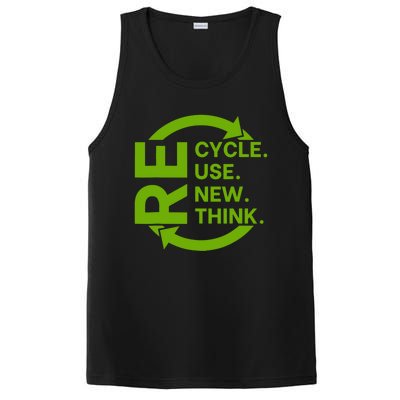 Recycle Reuse Renew Rethink Crisis Environmental Activism PosiCharge Competitor Tank