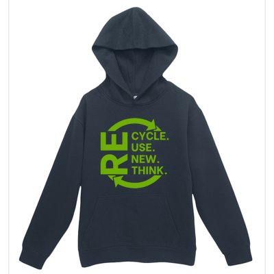 Recycle Reuse Renew Rethink Crisis Environmental Activism Urban Pullover Hoodie