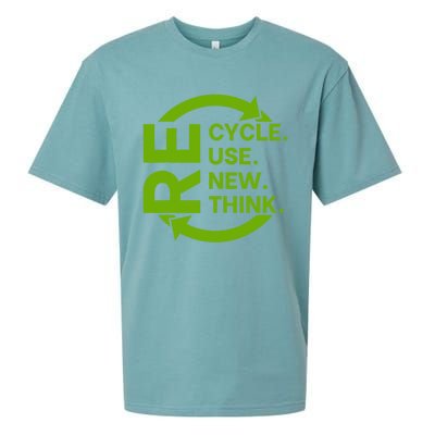 Recycle Reuse Renew Rethink Crisis Environmental Activism Sueded Cloud Jersey T-Shirt