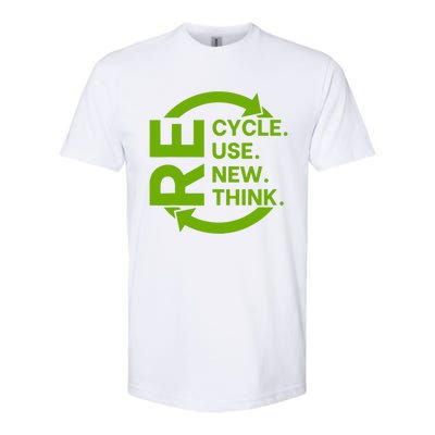 Recycle Reuse Renew Rethink Crisis Environmental Activism Softstyle CVC T-Shirt