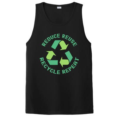 Reduce Reuse Recycle Repeat Recycling Earth Day Environt Cute Gift PosiCharge Competitor Tank