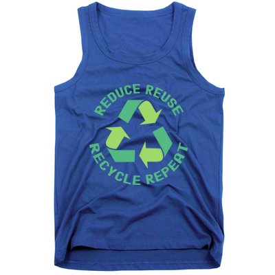 Reduce Reuse Recycle Repeat Recycling Earth Day Environt Cute Gift Tank Top