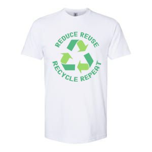 Reduce Reuse Recycle Repeat Recycling Earth Day Environt Cute Gift Softstyle CVC T-Shirt