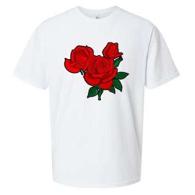 Red Roses Sueded Cloud Jersey T-Shirt