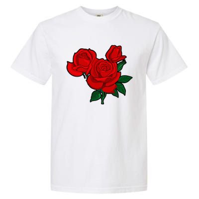 Red Roses Garment-Dyed Heavyweight T-Shirt