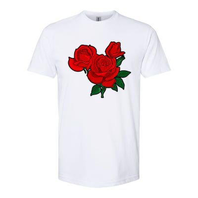 Red Roses Softstyle CVC T-Shirt