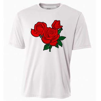 Red Roses Cooling Performance Crew T-Shirt