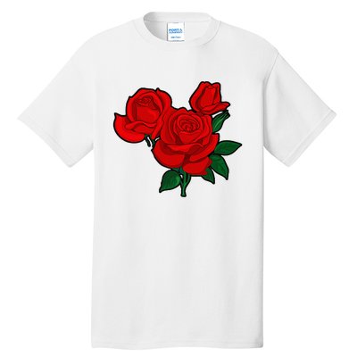 Red Roses Tall T-Shirt