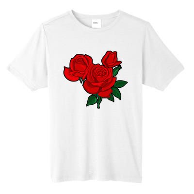 Red Roses Tall Fusion ChromaSoft Performance T-Shirt