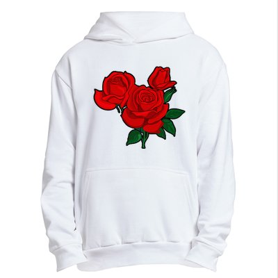 Red Roses Urban Pullover Hoodie