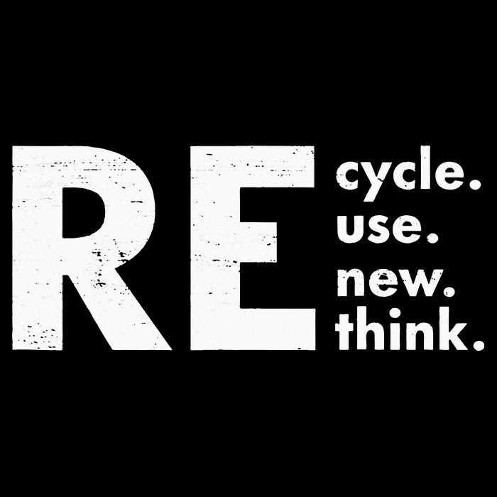 Retro Recycle Reuse Renew Rethink Crisis Mousepad