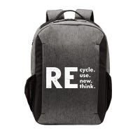 Retro Recycle Reuse Renew Rethink Crisis Vector Backpack