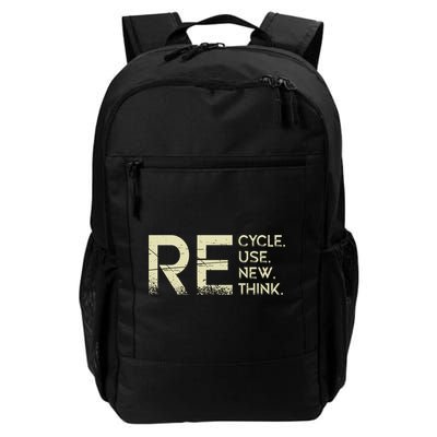 Recycle Reuse Renew Rethink Meaningful Gift Backpack