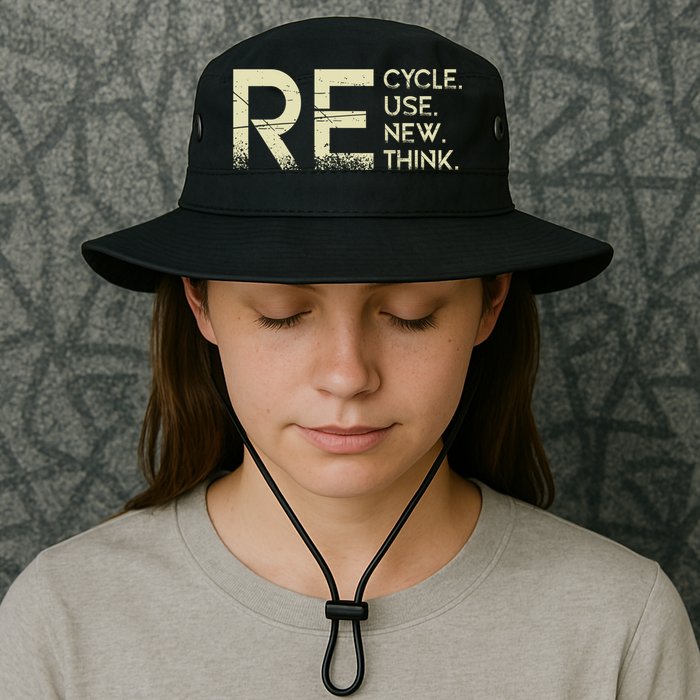 Recycle Reuse Renew Rethink Meaningful Gift Bucket Hat