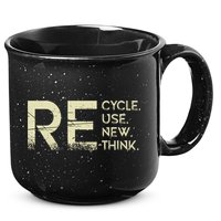 Recycle Reuse Renew Rethink Meaningful Gift 15oz Campfire Ceramic Mug