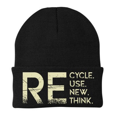 Recycle Reuse Renew Rethink Meaningful Gift Beanie