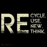 Recycle Reuse Renew Rethink Meaningful Gift Flatbill Hat