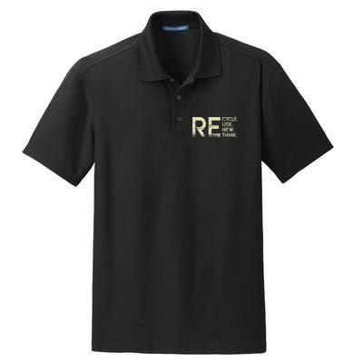 Recycle Reuse Renew Rethink Meaningful Gift Dry Zone Grid Polo