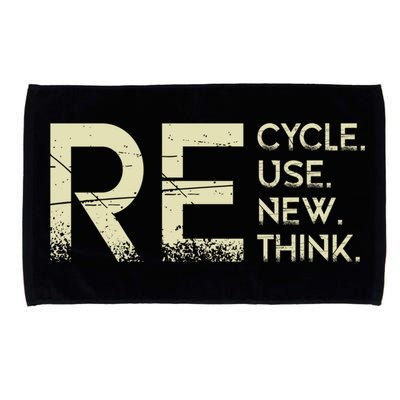 Recycle Reuse Renew Rethink Meaningful Gift Microfiber Hand Towel