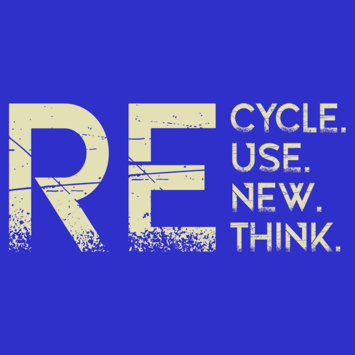Recycle Reuse Renew Rethink Meaningful Gift Button