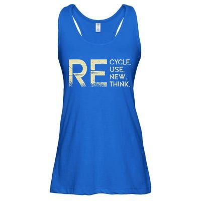 Recycle Reuse Renew Rethink Meaningful Gift Ladies Essential Flowy Tank