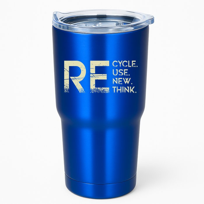 Recycle Reuse Renew Rethink Meaningful Gift Tumbler