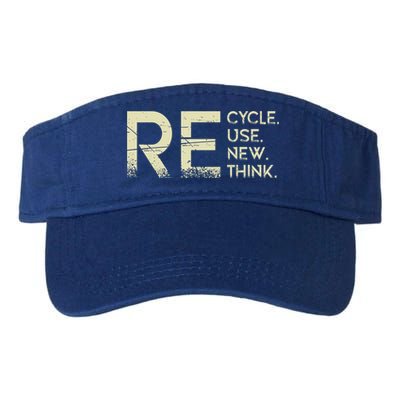 Recycle Reuse Renew Rethink Meaningful Gift Visor