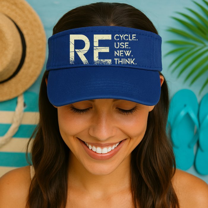 Recycle Reuse Renew Rethink Meaningful Gift Visor