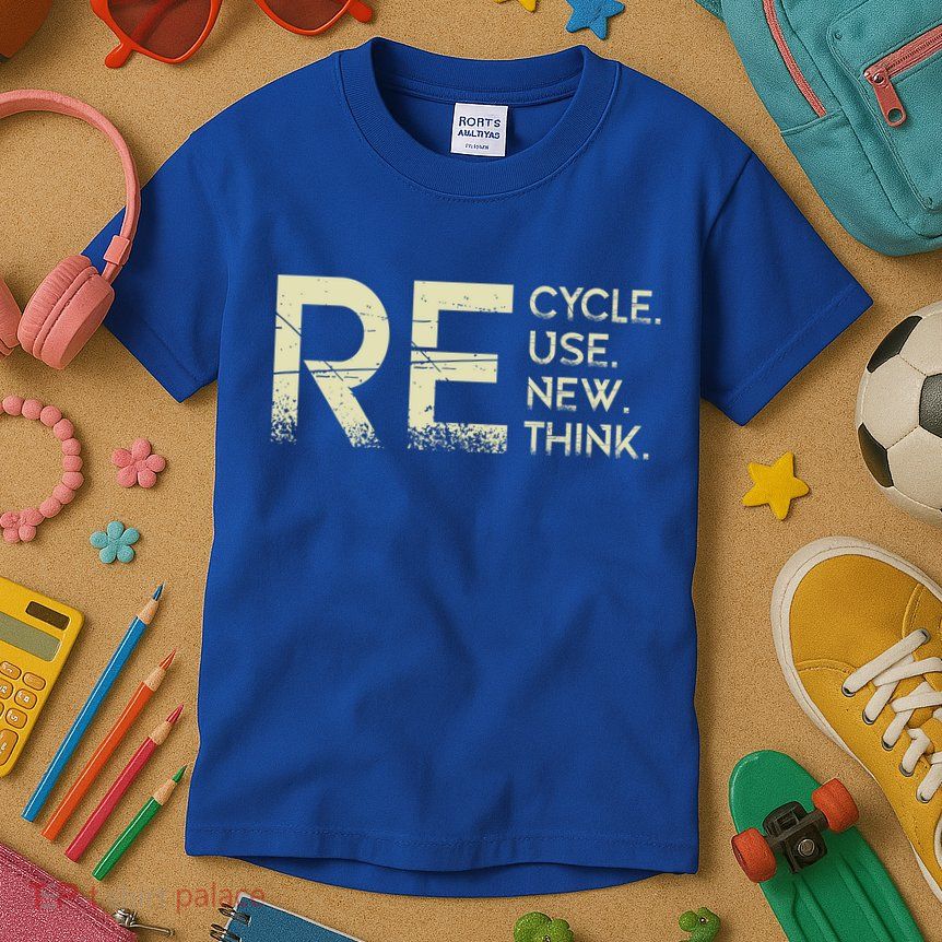 Recycle Reuse Renew Rethink Meaningful Gift Kids T-Shirt