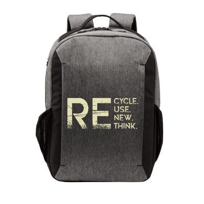 Recycle Reuse Renew Rethink Meaningful Gift Vector Backpack