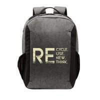 Recycle Reuse Renew Rethink Meaningful Gift Vector Backpack