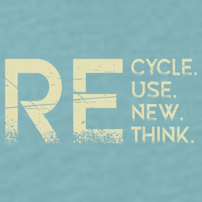 Recycle Reuse Renew Rethink Meaningful Gift Sueded Cloud Jersey T-Shirt