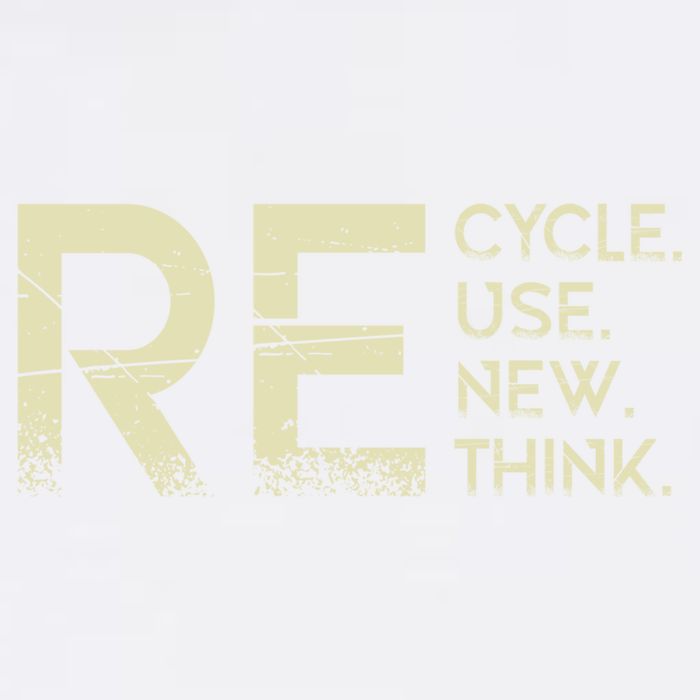 Recycle Reuse Renew Rethink Meaningful Gift Garment-Dyed Sweatshirt