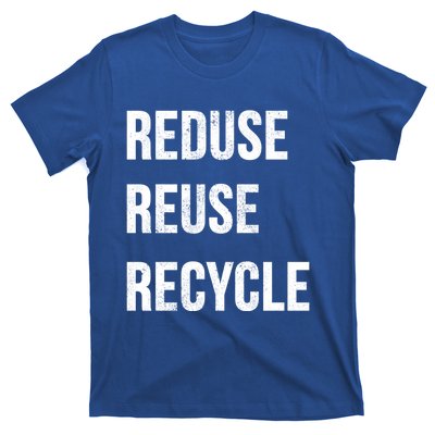 Reduce Reuse Recycle Vintage Recycling Saying Gift T-Shirt