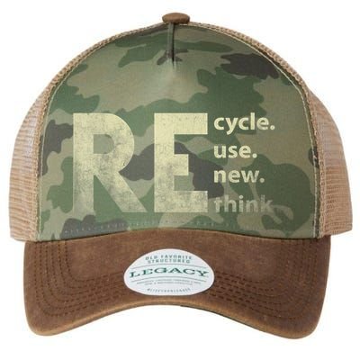 Recycle Reuse Renew Rethink Earth Day Legacy Tie Dye Trucker Hat